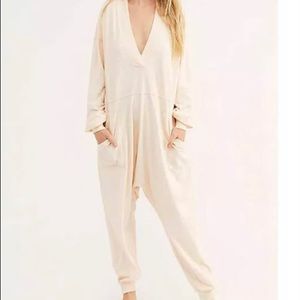 Free People Just Because Onesie in Peach